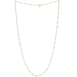 Palais du Rosaire Chaîne en Plaqué Or maille Singapour 45cm^ Chaîne En Plaqué Or | Collier En Plaqué Or