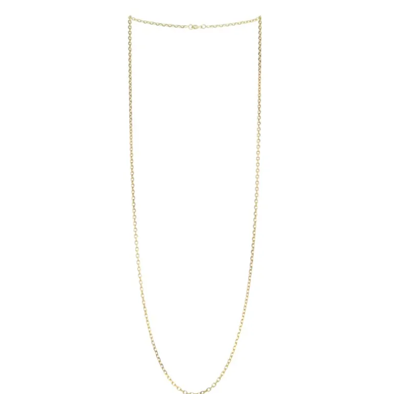 Palais du Rosaire Chaîne plaqué or forçat limé 2.6 mm - 70 cm^ Chaîne En Plaqué Or | Collier En Plaqué Or