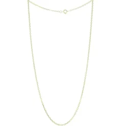 Palais du Rosaire Chaîne Plaqué Or maille forçat limé 50 cm^ Chaîne En Plaqué Or | Collier En Plaqué Or