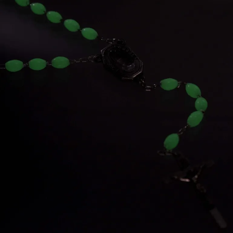 Palais du Rosaire Chapelet avec eau de Lourdes et grains lumineux^ Chapelet De Lourdes | Chapelet Lumineux