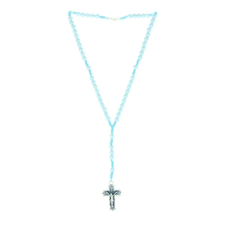 Palais du Rosaire Chapelet corde et grains irisés^ Chapelet Corde