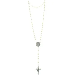 Palais du Rosaire Chapelet de communion en boite avec des grains nacrés^Enfant Communion | Chapelet Pour Enfant