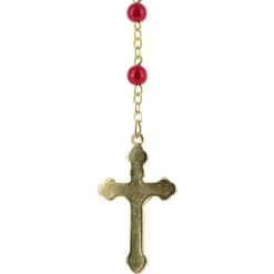 Palais du Rosaire Chapelet de Confirmation en verre avec boîte décorée^ Chapelet Verre