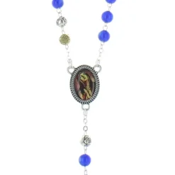 Palais du Rosaire Chapelet de dévotion de Sainte Brigitte en verre^ Autre Chapelet De Devotion | Chapelet Verre