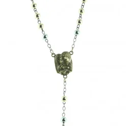 Palais du Rosaire Chapelet de la Sainte Famille en métal 3 tons^ Chapelet Métal