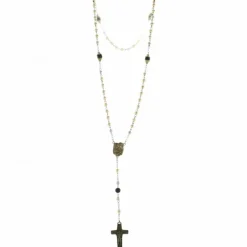 Palais du Rosaire Chapelet de la Sainte Famille en métal 3 tons^ Chapelet Métal