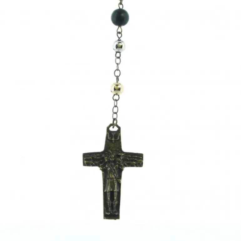 Palais du Rosaire Chapelet de la Sainte Famille en métal 3 tons^ Chapelet Métal