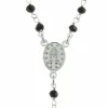 Palais du Rosaire Chapelet de la Vierge Miraculeuse en Argent avec des grains en verre et un fermoir^ Chapelet De La Vierge Miraculeuse | Chapelet Verre