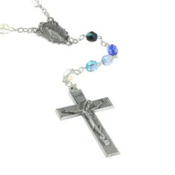 Palais du Rosaire Chapelet de la Vierge Miraculeuse en verre avec une boîte^ Chapelet De La Vierge Miraculeuse | Chapelet Verre