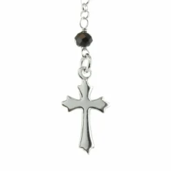 Palais du Rosaire Chapelet de la Vierge Miraculeuse en Argent avec des grains en verre et un fermoir^ Chapelet De La Vierge Miraculeuse | Chapelet Verre