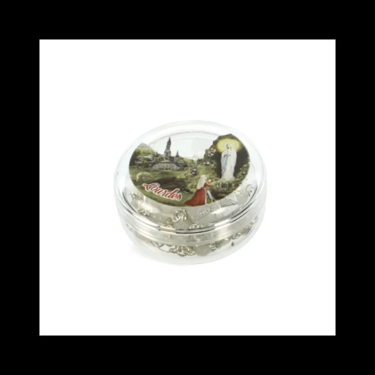 Palais du Rosaire Chapelet de l'Apparition de Lourdes en verre et sa boite^ Boîte À Chapelet | Chapelet Verre