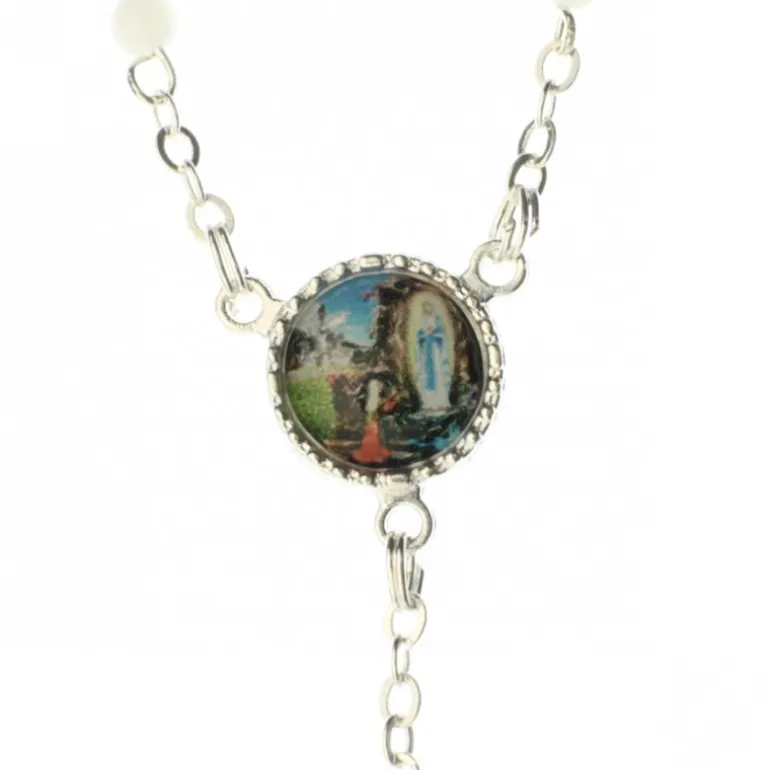 Palais du Rosaire Chapelet de l'Apparition de Lourdes en verre et sa boite^ Boîte À Chapelet | Chapelet Verre