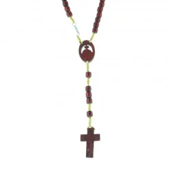 Palais du Rosaire Chapelet de l'Apparition en bois avec des grains ovales^ Chapelet Bois