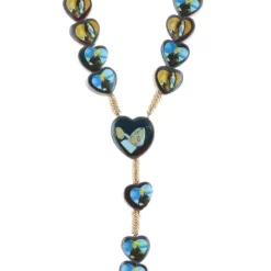 Palais du Rosaire Chapelet de Lourdes avec images de l'Apparition et Sainte Bernadette en corde et grains bois^ Chapelet De Lourdes | Chapelet Corde