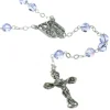 Palais du Rosaire Chapelet de Lourdes en Argent avec des grains de 6mm en cristal Swarovski^ Chapelet De Lourdes | Chapelet Cristal