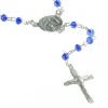 Palais du Rosaire Chapelet de Lourdes en Argent avec des grains en Cristal 3mm^ Chapelet De Lourdes | Chapelet Cristal