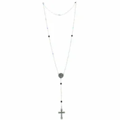 Palais du Rosaire Chapelet de Lourdes en Argent et perles Swarovski 5mm^ Chapelet De Lourdes | Chapelet Argent