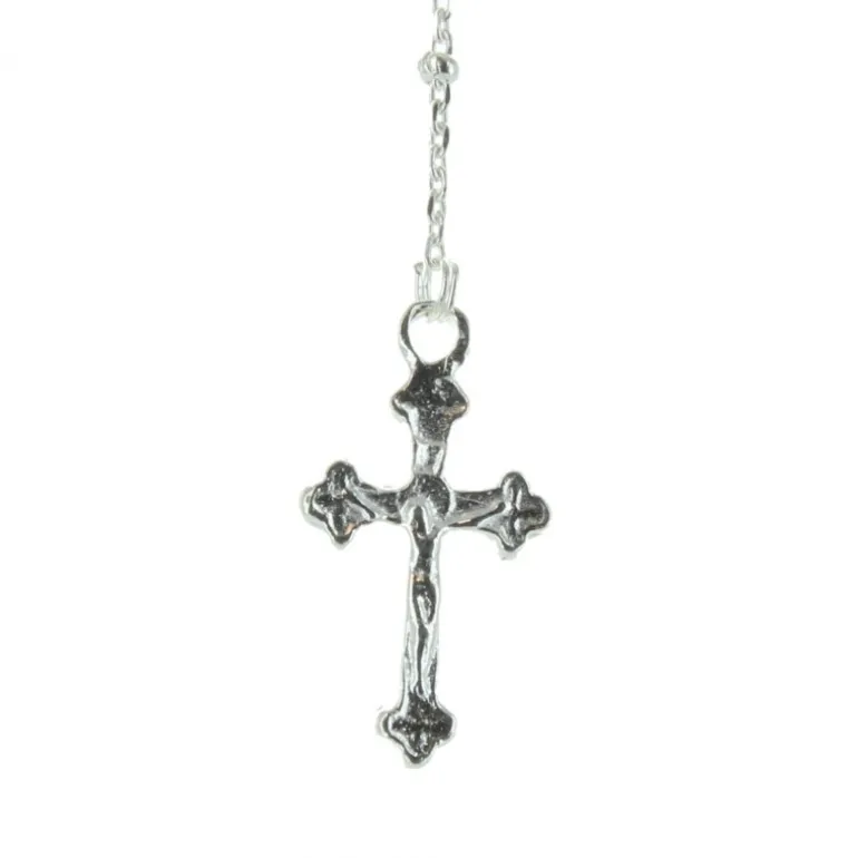 Palais du Rosaire Chapelet de Lourdes en Argent avec un fermoir et des grains 2mm^ Chapelet De Lourdes | Chapelet Argent