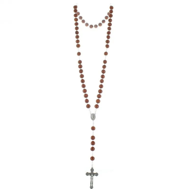 Palais du Rosaire Chapelet de Lourdes en bois grains 10mm^ Chapelet De Lourdes | Chapelet Bois