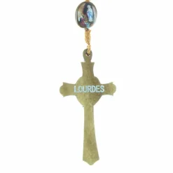 Palais du Rosaire Chapelet de Lourdes en corde avec paters image de l'apparition et de Bernadette^ Chapelet De Lourdes | Chapelet Corde