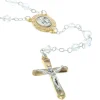Palais du Rosaire Chapelet de Lourdes en cristal véritable et coeur Apparition de Lourdes^ Chapelet De Lourdes | Chapelet Cristal