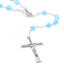 Palais du Rosaire Chapelet de Lourdes en cristal véritable, coeur Apparition de Lourdes^ Chapelet De Lourdes | Chapelet Cristal