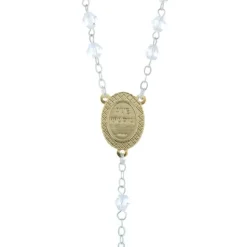Palais du Rosaire Chapelet de Lourdes en cristal véritable et coeur Apparition de Lourdes^ Chapelet De Lourdes | Chapelet Cristal