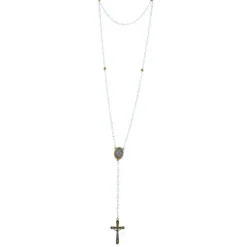 Palais du Rosaire Chapelet de Lourdes en cristal véritable et coeur Apparition de Lourdes^ Chapelet De Lourdes | Chapelet Cristal