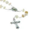 Palais du Rosaire Chapelet de Lourdes en nacre véritable et coeur de Lourdes en strass^ Communion | Chapelet De Communion