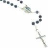 Palais du Rosaire Chapelet de Lourdes en pierres d'Agathe givrées et coeur eau de Lourdes^ Chapelet Eau De Lourdes | Chapelet De Lourdes