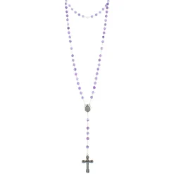 Palais du Rosaire Chapelet de Lourdes en pierre d'Améthyste^ Chapelet De Lourdes | Chapelet Pierre