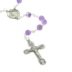 Palais du Rosaire Chapelet de Lourdes en pierre d'Améthyste^ Chapelet De Lourdes | Chapelet Pierre