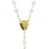Palais du Rosaire Chapelet de Lourdes nacre blanche et coeur apparition et basilique de Lourdes^ Communion | Chapelet De Communion
