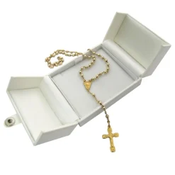 Palais du Rosaire Chapelet de Lourdes Or 18 carats avec grains de 4mm^ Chapelet Or