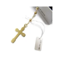 Palais du Rosaire Chapelet de Lourdes Or 18 carats avec grains de 4mm^ Chapelet Or