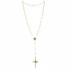Palais du Rosaire Chapelet de Lourdes Plaqué Or et paters en Argent^ Chapelet De Lourdes | Chapelet Argent