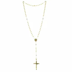 Palais du Rosaire Chapelet de Lourdes Plaqué Or et paters en Argent^ Chapelet De Lourdes | Chapelet Argent