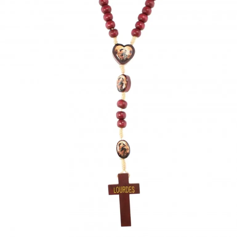 Palais du Rosaire Chapelet de Marie qui Défait les Noeuds en corde avec pater ovale^ Chapelet De Marie Qui Défait Les Noeuds | Chapelet Corde