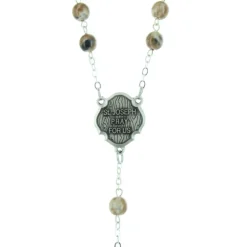 Palais du Rosaire Chapelet de Saint Joseph avec des grains en verre 7mm^ Chapelet Verre | Chapelet De Saint Joseph