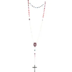 Palais du Rosaire Chapelet de Saint Michel en verre avec une boîte^ Chapelet De Saint Michel | Chapelet Verre