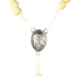 Palais du Rosaire Chapelet de Saint Michel en corde et grains en bois^ Chapelet Corde | Chapelet Bois