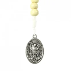 Palais du Rosaire Chapelet de Saint Michel en corde et grains en bois^ Chapelet Corde | Chapelet Bois