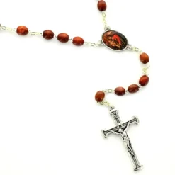 Palais du Rosaire Chapelet des Ames du purgatoire en bois avec sa boite^ Chapelet Bois