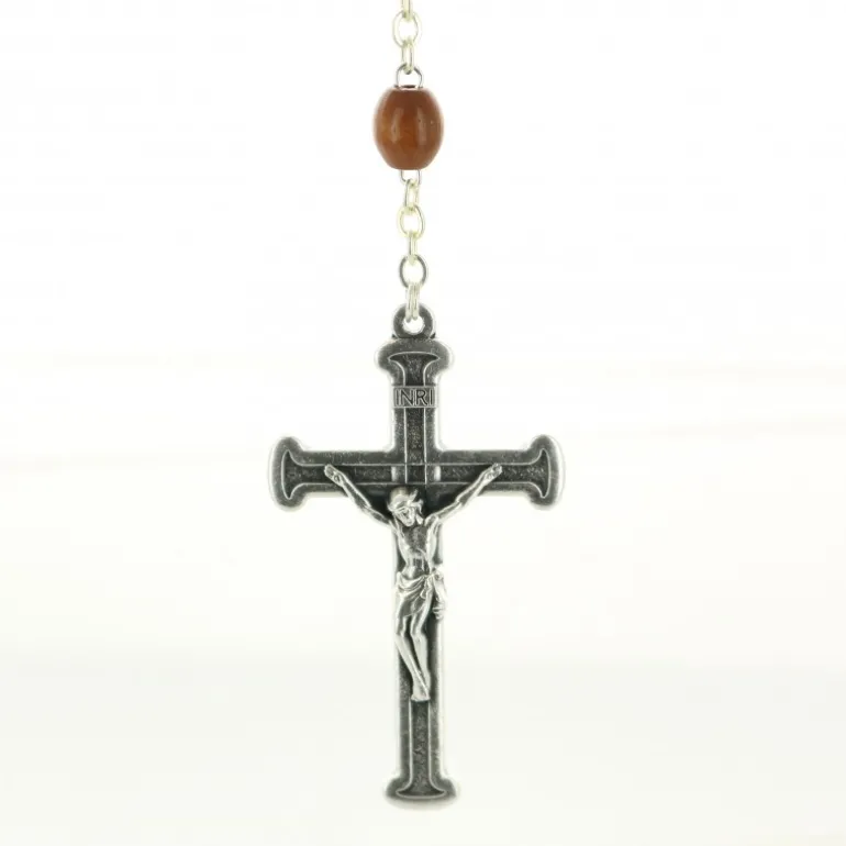 Palais du Rosaire Chapelet des Ames du purgatoire en bois avec sa boite^ Chapelet Bois