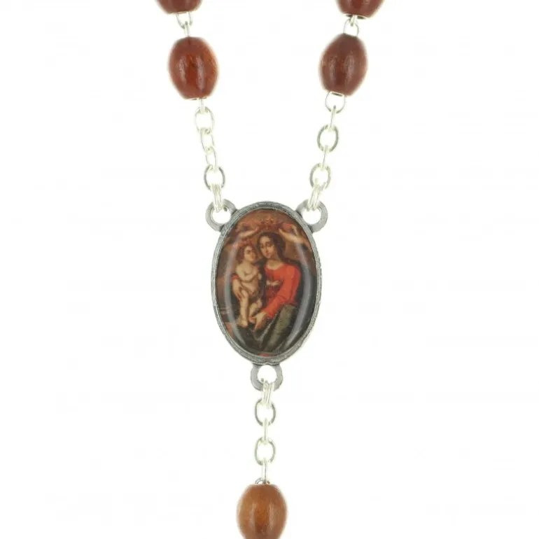Palais du Rosaire Chapelet des Ames du purgatoire en bois avec sa boite^ Chapelet Bois