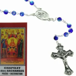 Palais du Rosaire Chapelet des Archanges avec une notice explicative^ Chapelet Verre