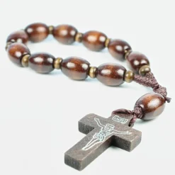 Palais du Rosaire Chapelet dizainier de Lourdes en bois^ Chapelet De Lourdes | Chapelet Dizainier