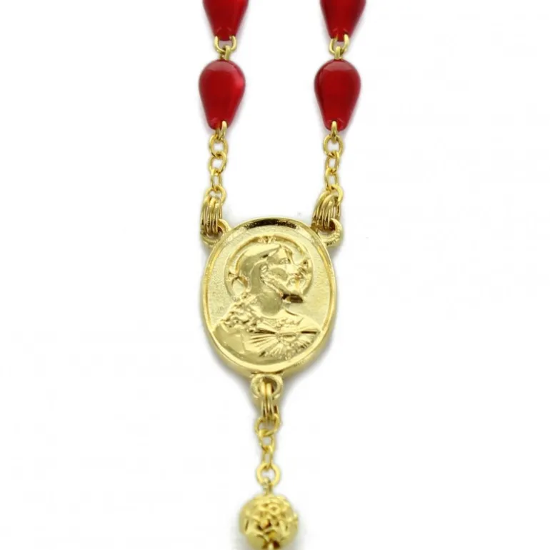 Palais du Rosaire Chapelet du Précieux Sang^ Autre Chapelet De Devotion | Chapelet Verre