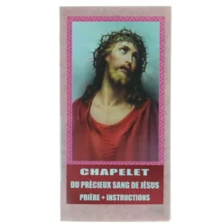 Palais du Rosaire Chapelet du Précieux Sang de Jésus avec un livret de prière^ Chapelet Résine