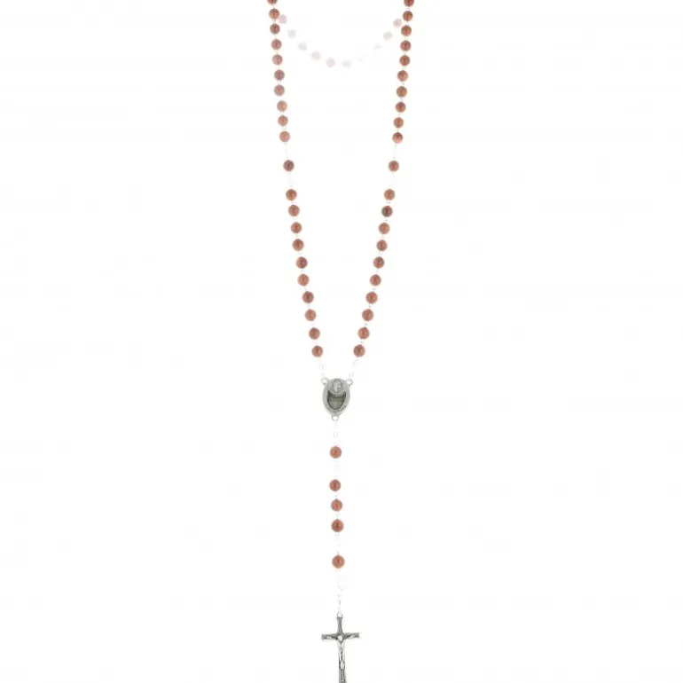 Palais du Rosaire Chapelet Eau de Lourdes avec grains paillettés^ Chapelet Eau De Lourdes | Chapelet De Lourdes